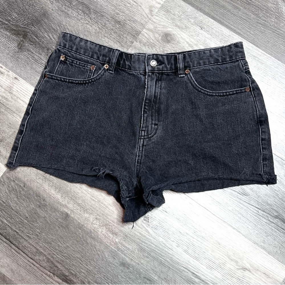 TopShop High Rise Mom Denim Shorts size 10P